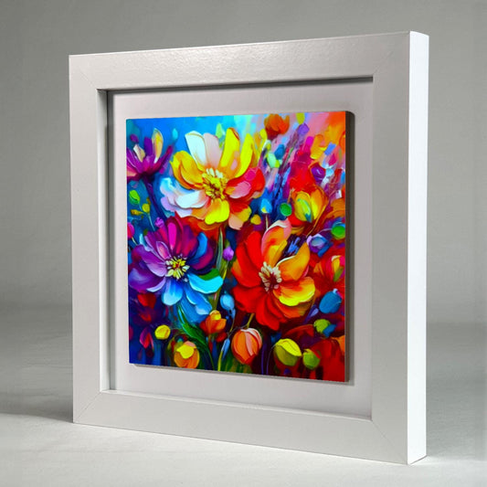 A Touch Of Colour 4, Ceramic Artwork, Framed In Black Or White, Unique Gift Idea, Ready To Hang Or Freestanding...