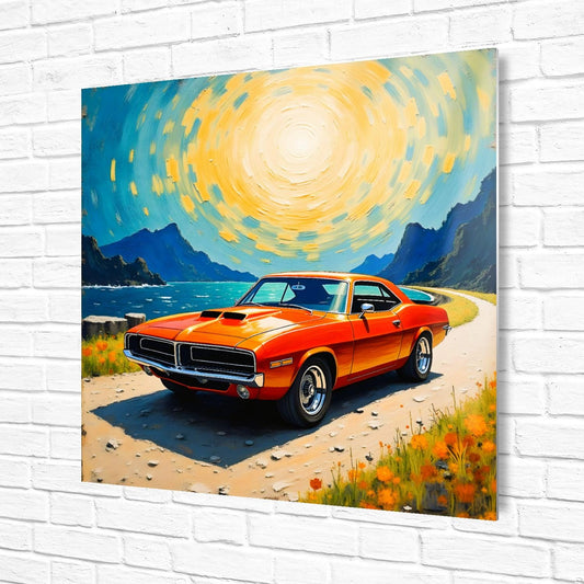 Motor Car No.C3, Printed On Steel, Unique Image, Original Print, Highly Detailed, Vibrant Colours, A Gift That Lasts Forever