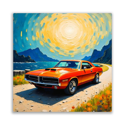 Motor Car No.C3, Printed On Steel, Unique Image, Original Print, Highly Detailed, Vibrant Colours, A Gift That Lasts Forever