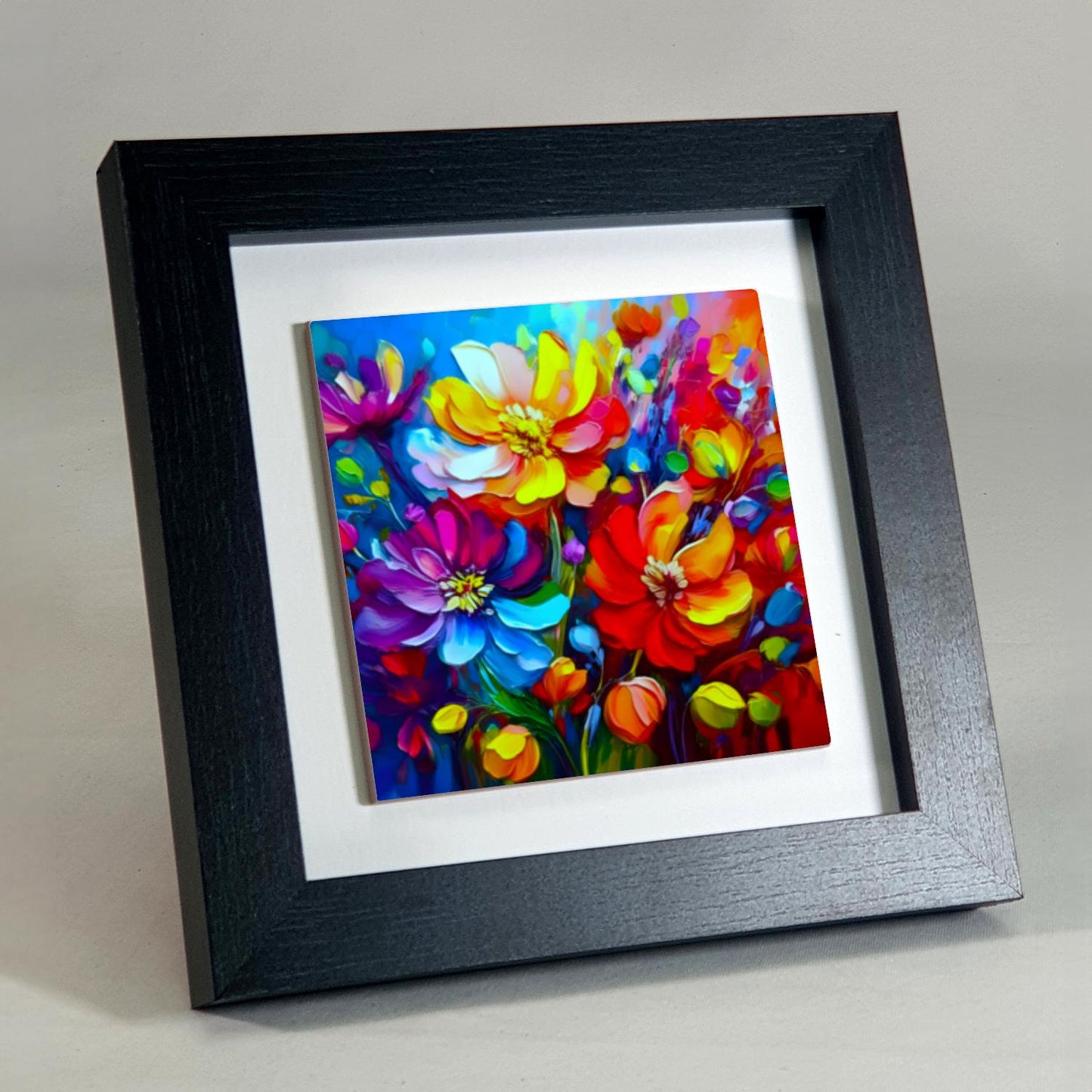 A Touch Of Colour 4, Ceramic Artwork, Framed In Black Or White, Unique Gift Idea, Ready To Hang Or Freestanding...