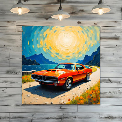 Motor Car No.C3, Printed On Steel, Unique Image, Original Print, Highly Detailed, Vibrant Colours, A Gift That Lasts Forever