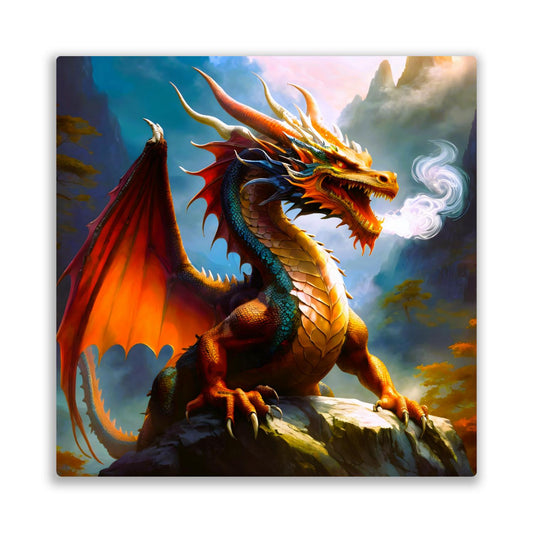 Dragon D4, Printed On Gloss Aluminium To Enhance Colours And Detail, Unique Wall Print, A Gift For A Lifetime...