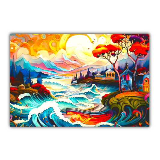 Oriental Print 1, Printed On High Quality Canvas, Unique Image, Vivid Colours, A Gift For A Lifetime...