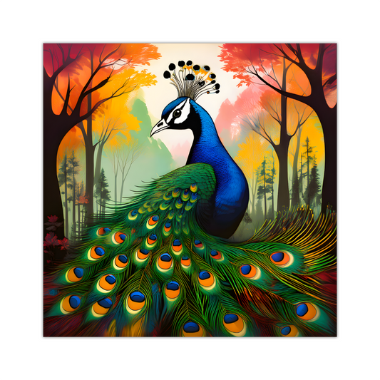 Peacock No.1, Canvas Prints, Quality Canvas, Unique Images, Vibrant Colours, Depth Of Field, Art Is A Gift For A Lifetime.