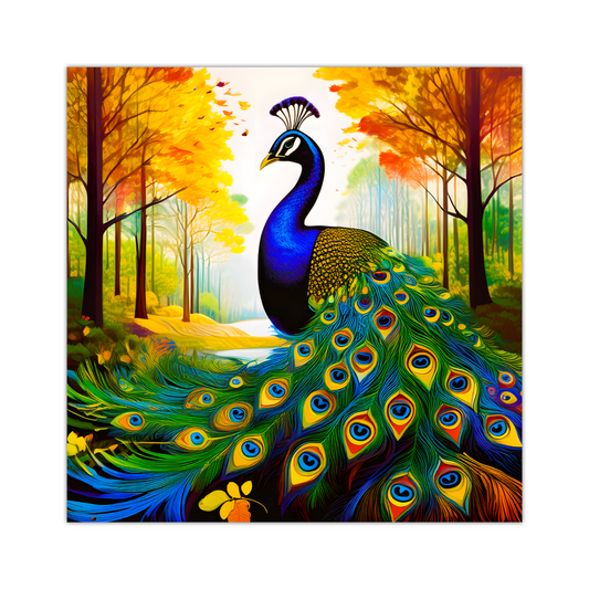 Peacock No.2, Canvas Prints, Quality Canvas, Unique Images, Vibrant Colours, Depth Of Field, Art Is A Gift For A Lifetime.