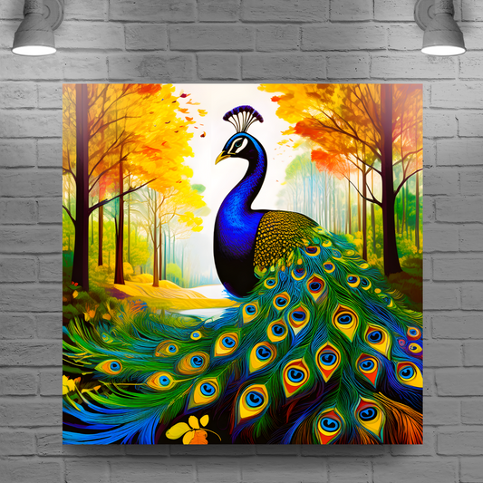 Peacock No.2, Canvas Prints, Quality Canvas, Unique Images, Vibrant Colours, Depth Of Field, Art Is A Gift For A Lifetime.
