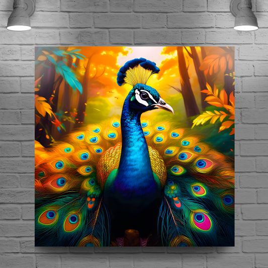 Peacock No.3, Canvas Prints, Quality Canvas, Unique Images, Vibrant Colours, Depth Of Field, Art Is A Gift For A Lifetime.