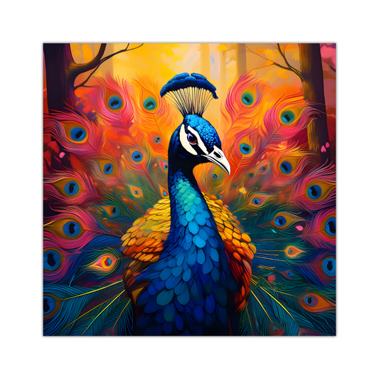 Peacock No.4, Canvas Print, Quality Canvas, Unique Images, Vibrant Colours, Depth Of Field, Art Is A Gift For A Lifetime.