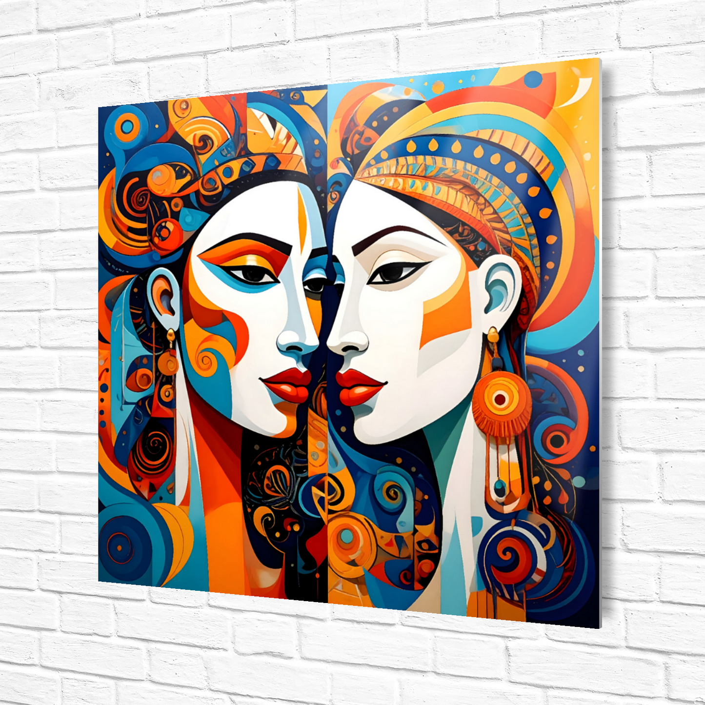 Picasso Style No.P2, Printed On Steel, Unique Image, Vibrant Colours, Original Print, Highly Detailed,  A Gift That Lasts Forever