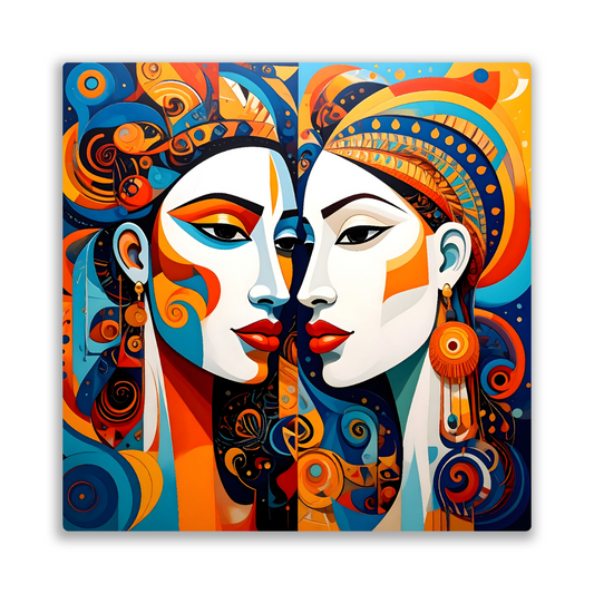 Picasso Style No.P2, Printed On Steel, Unique Image, Vibrant Colours, Original Print, Highly Detailed,  A Gift That Lasts Forever