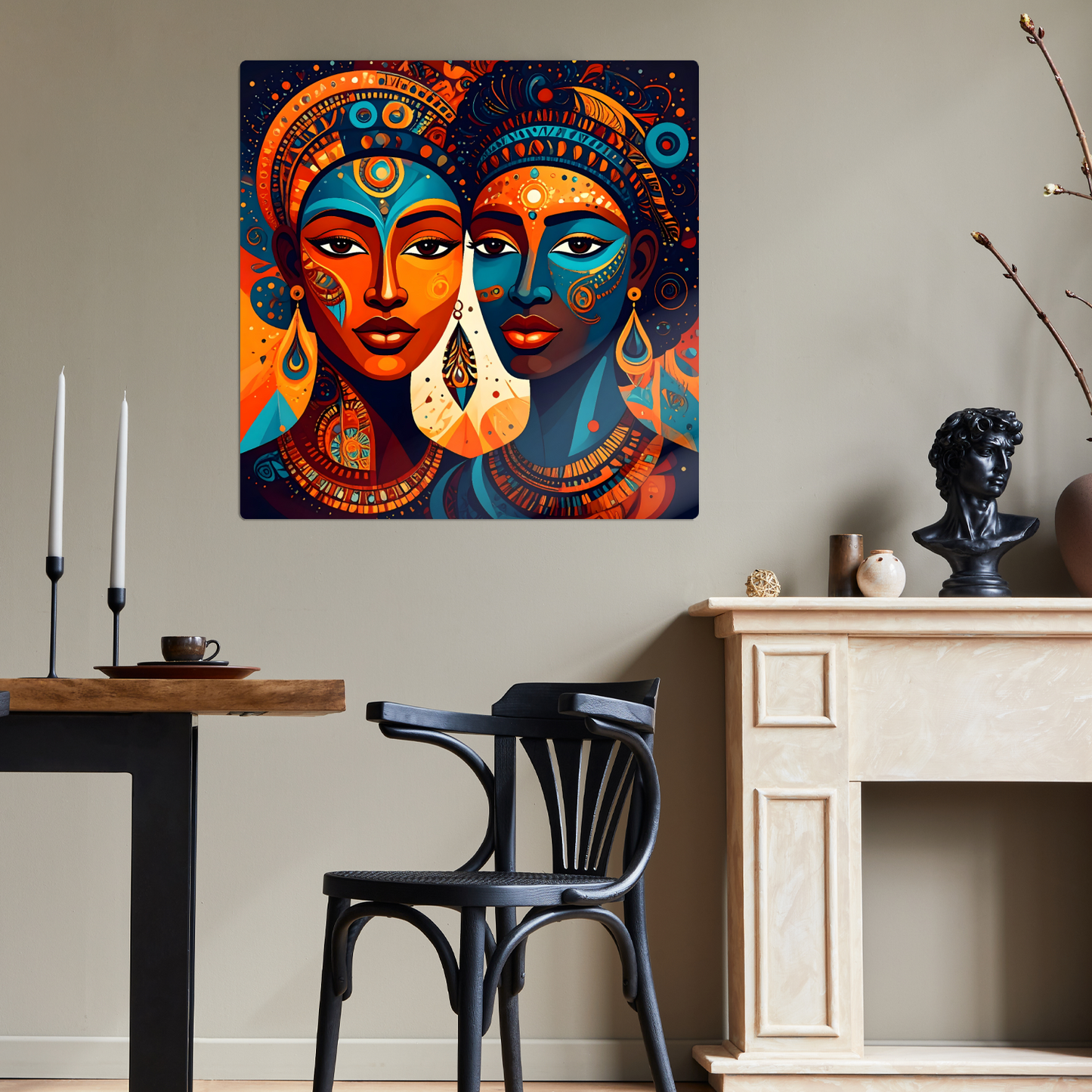 Picasso Style No.P4, Printed On Steel, Unique Image, Vibrant Colours, Original Print, Highly Detailed, A Gift That Lasts Forever