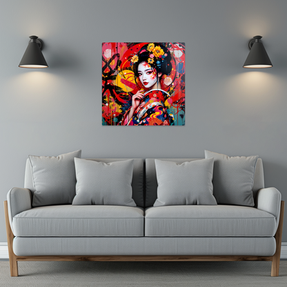 Geisha Girl G2, Printed On Gloss Aluminium To Enhances Colours And Detail, Unique Print, An enduring gift...