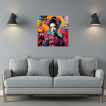 Geisha Girl G3, Printed On Gloss Aluminium To Enhances Colours And Detail, Unique Print, An enduring gift...