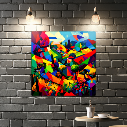 Cubist Style 2, Printed On Gloss Aluminium To Enhance Colour And Detail,  A Unique Gift That Will Lasts Forever...