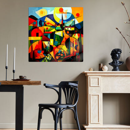 Cubist Style 3, Printed On Gloss Aluminium To Enhance Colour And Detail, A Great Gift Idea...