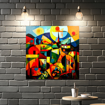 Cubist Style 3, Printed On Gloss Aluminium To Enhance Colour And Detail, A Great Gift Idea...