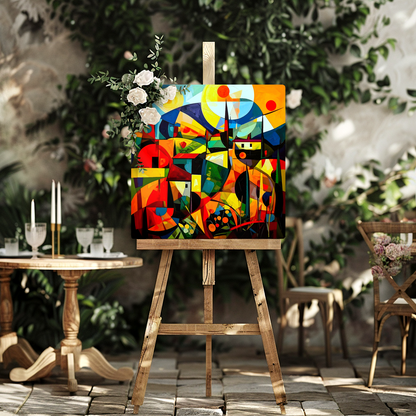 Cubist Style 3, Printed On Gloss Aluminium To Enhance Colour And Detail, A Great Gift Idea...