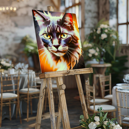 Cat LP1, Printed On High Quality Canvas, Vivid Colours, Unique Images, Great Gift Idea, an enduring memory...
