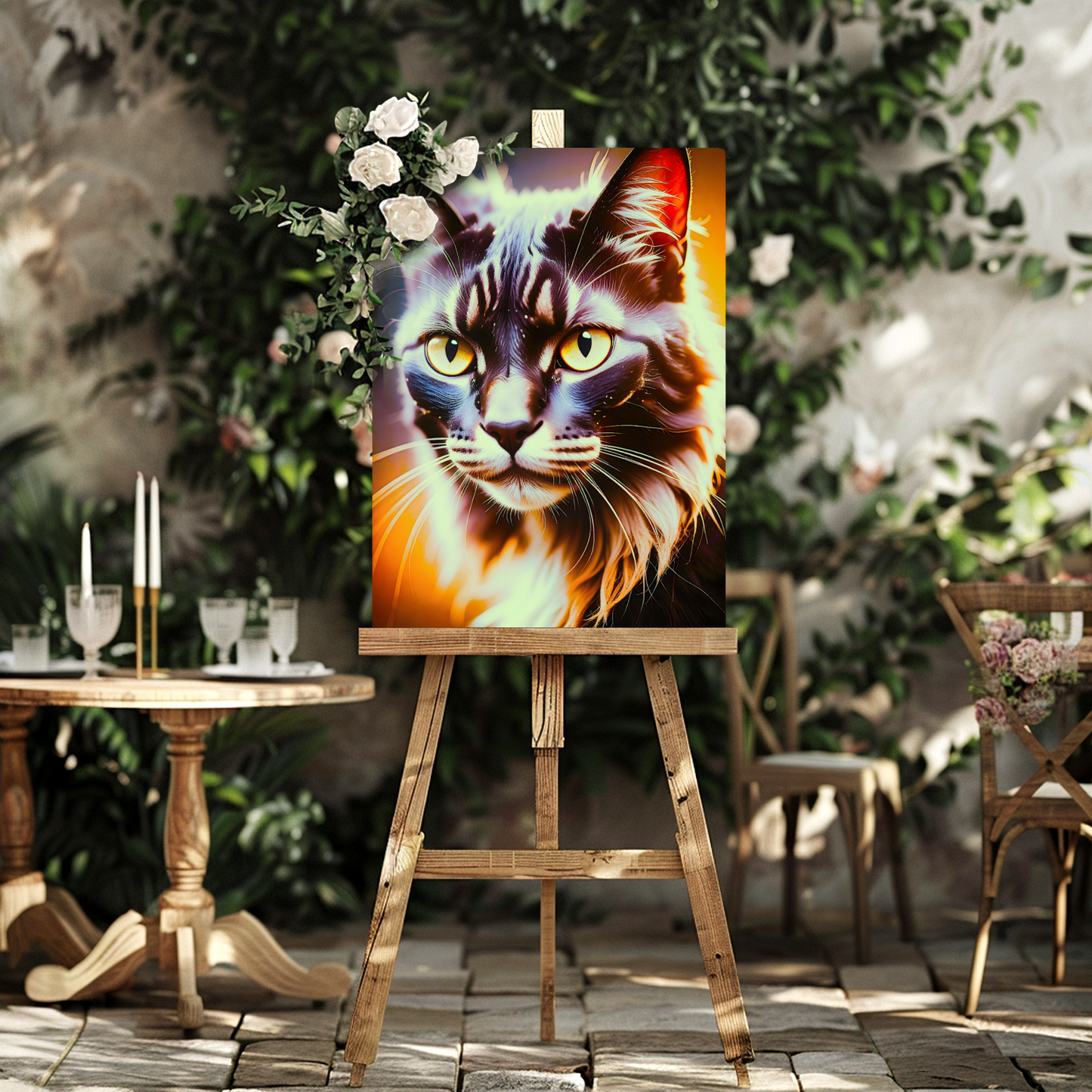 Lovely Cat Picture No.1, Printed On Gloss Aluminium To Enhance Colours And Detail, Unique Wall Print, A Gift To Last A Lifetime...