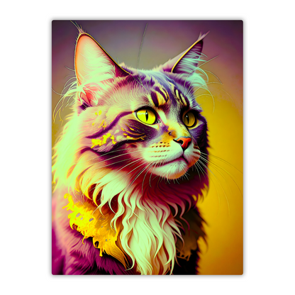 Cat LP2, Printed On High Quality Canvas, Vivid Colours, Unique Images, Great Gift Idea, an enduring memory...