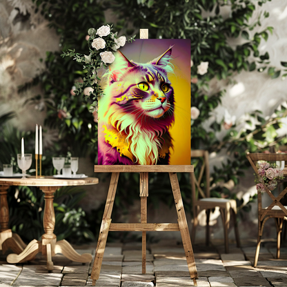 Cat LP2, Printed On High Quality Canvas, Vivid Colours, Unique Images, Great Gift Idea, an enduring memory...