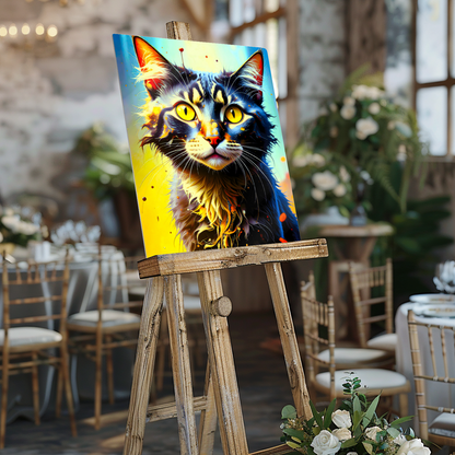 Lovely Cat Picture No.3, Printed On Gloss Aluminium To Enhance Colours And Detail, Unique Wall Print, A Gift To Last A Lifetime...