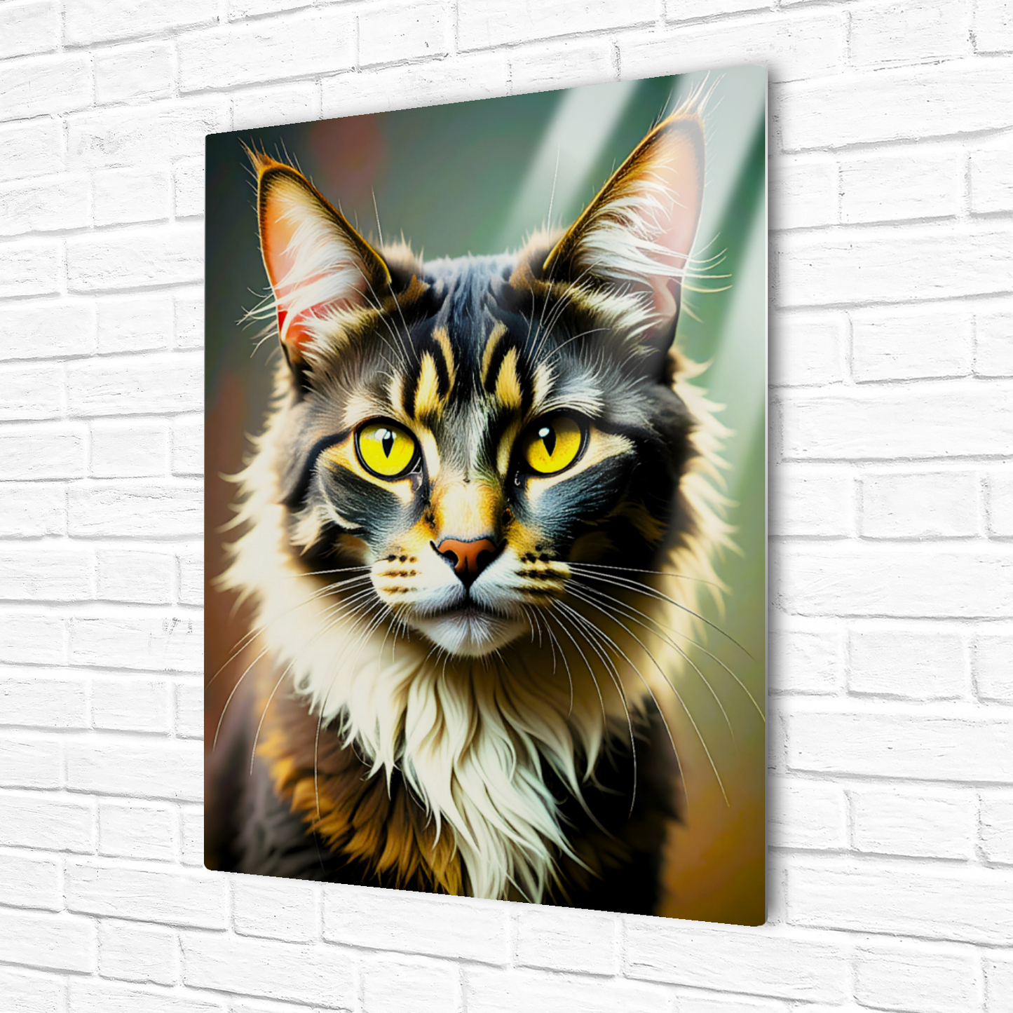Lovely Cat Picture No.3, Printed On Gloss Aluminium To Enhance Colours And Detail, Unique Wall Print, A Gift To Last A Lifetime..