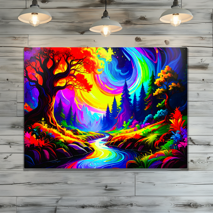 LunaScape LS1,  Printed On High Quality Canvas, Vibrant Colours, Unique Print, An Enduring Gift...