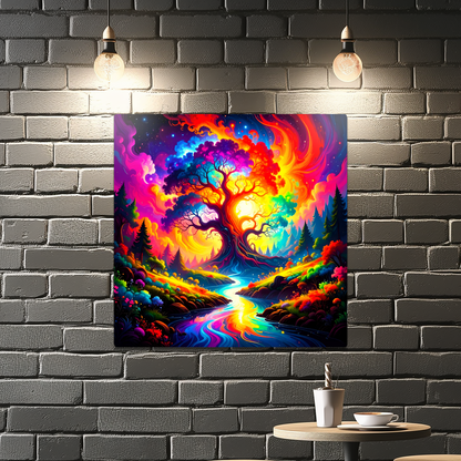 Fantasy Trees FT2, The Luxury Of Fusion-Art Prints, Printed on Gloss Aluminium To Enhance Colour And Details, A Gift To Last A Lifetime...
