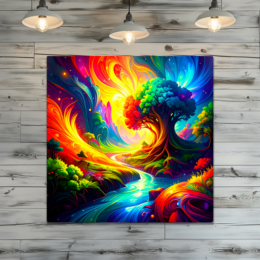 Fantasy Trees FT3, The Luxury Of Fusion-Art Prints, Printed on Gloss Aluminium To Enhance Colour And Details, A Gift To Last A Lifetime...