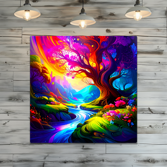 Fantasy Trees FT4, The Luxury Of Fusion-Art Prints, Printed on Gloss Aluminium To Enhance Colour And Details, A Gift To Last A Lifetime...