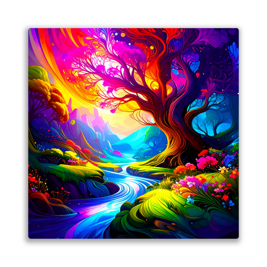 Fantasy Trees FT4, The Luxury Of Fusion-Art Prints, Printed on Gloss Aluminium To Enhance Colour And Details, A Gift To Last A Lifetime...