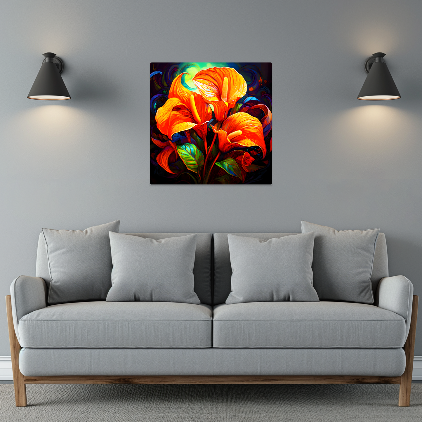 Anthurian Plants AN1, The Luxury Of Fusion-Art Prints, Printed on Gloss Aluminium To Enhance Colour And Details, Unique Images, A Gift To Last A Lifetime...