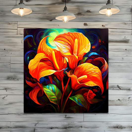 Anthurian Plants AN1, The Luxury Of Fusion-Art Prints, Printed on Gloss Aluminium To Enhance Colour And Details, Unique Images, A Gift To Last A Lifetime...