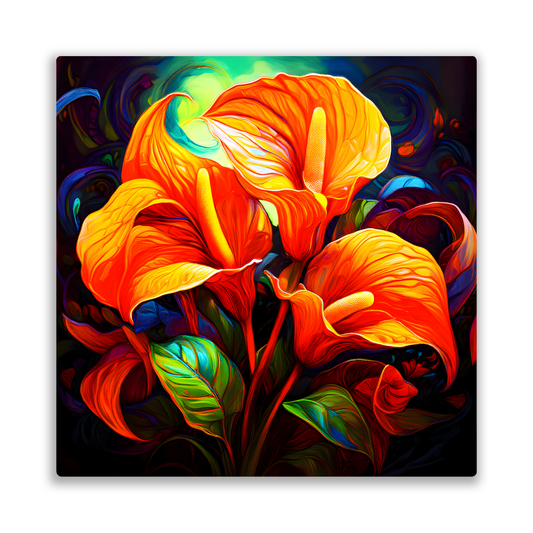 Anthurian Plants AN1, The Luxury Of Fusion-Art Prints, Printed on Gloss Aluminium To Enhance Colour And Details, Unique Images, A Gift To Last A Lifetime...