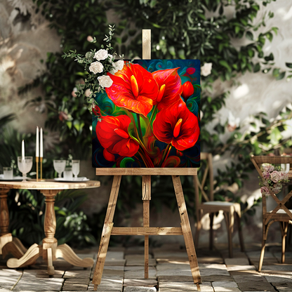 Anthurium AN2, Printed on Gloss Aluminium To Enhance Colour And Details, Unique Image, A Lasting Gift...