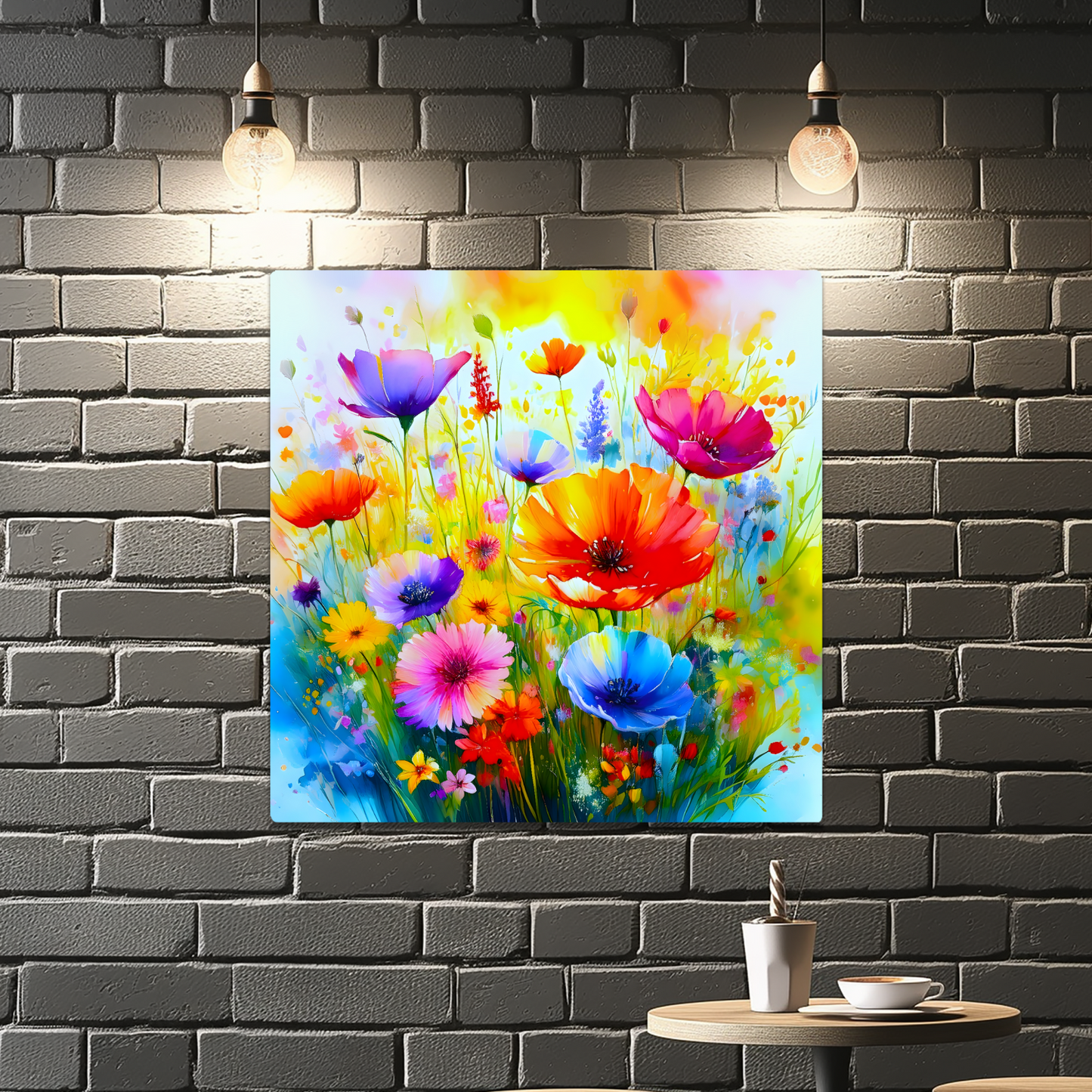 Wildflowers WF4, The Luxury Of A Fusion-Art Prints, Printed on Gloss Aluminium To Enhance Colour And Details, A Gift To Last A Lifetime..