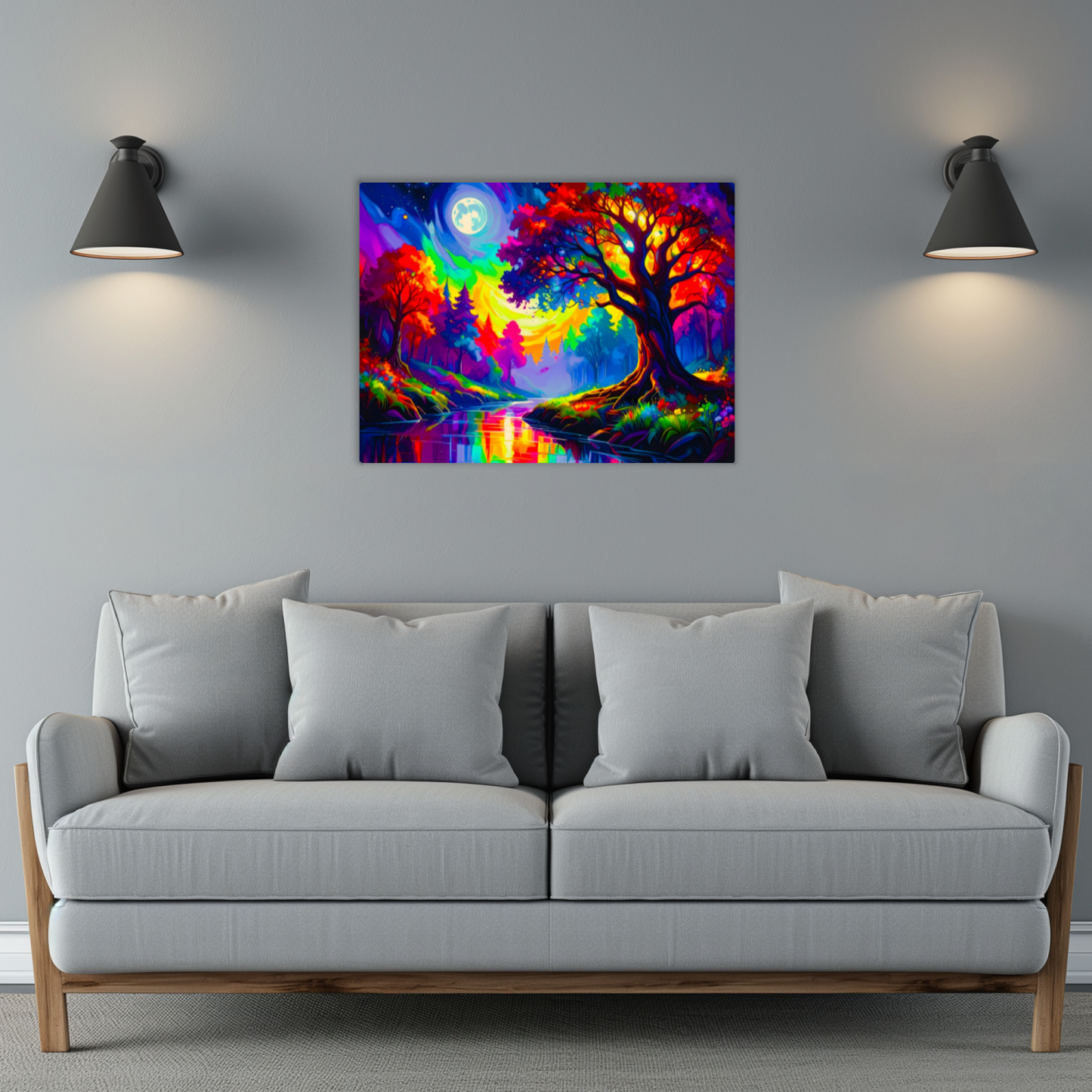 Luna Landscape LU1, Luxury Fusion-Art Print, Printed on Gloss Aluminium To Enhance Colour And Details, Unique Images, A Gift To Last A Lifetime...