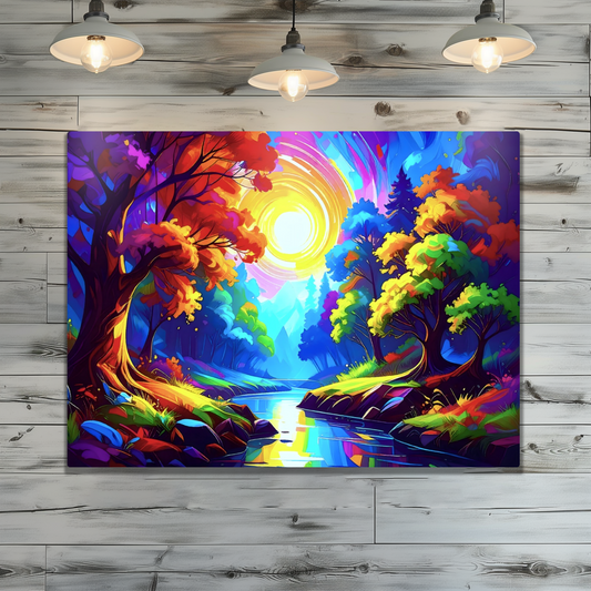 Luna Landscape LU3, The Luxury Of A Fusion-Art Prints, Printed on Gloss Aluminium To Enhance Colour And Details, A Gift To Last A Lifetime...