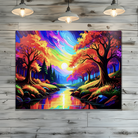 Luna Landscape LU4, The Luxury Of A Fusion-Art Prints, Printed on Gloss Aluminium To Enhance Colour And Details, A Gift To Last A Lifetime...