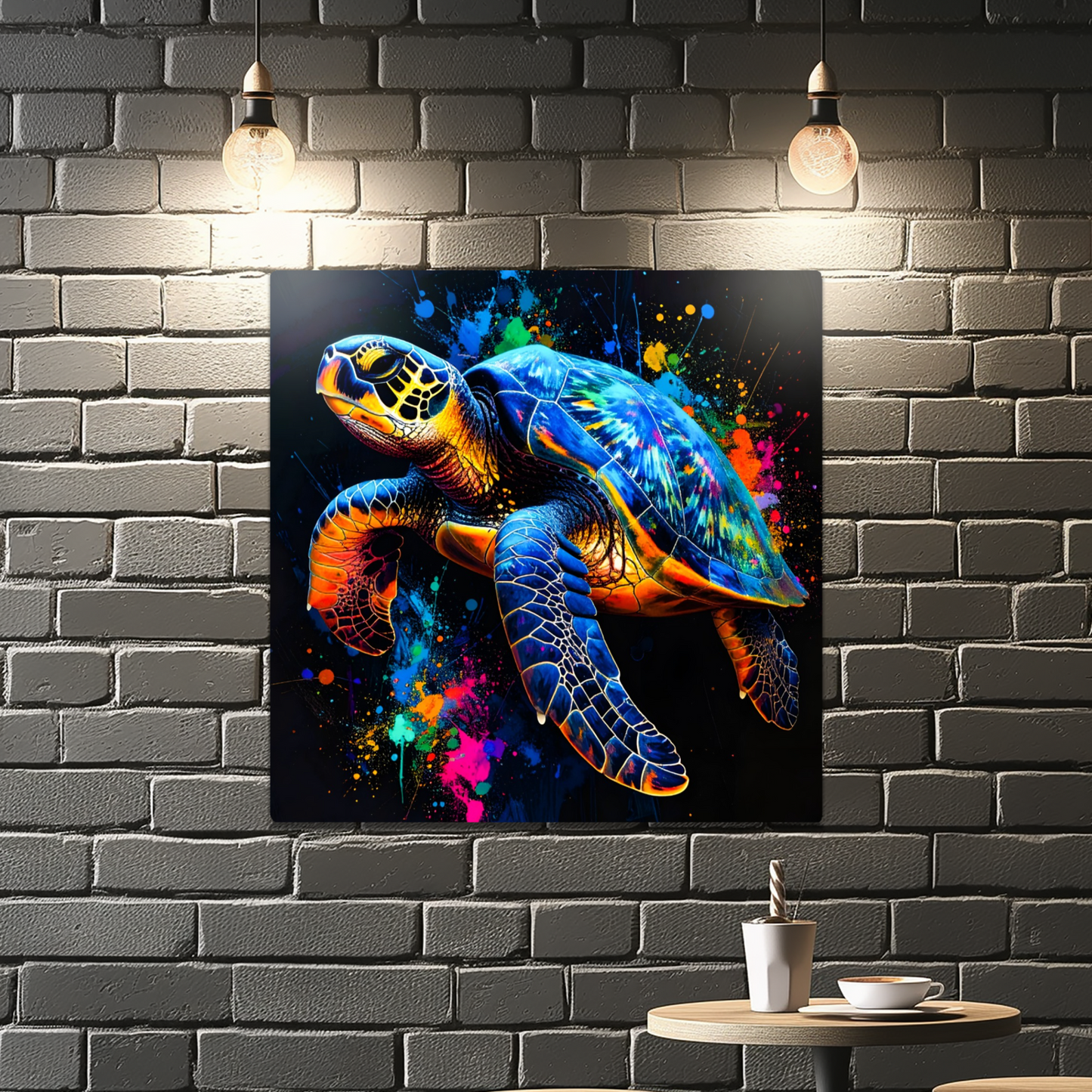 Sea Turtle 1, Luxury Fusion-Art Prints, Printed on Gloss Aluminium To Enhance Colour And Details, A Gift To Last A Lifetime...