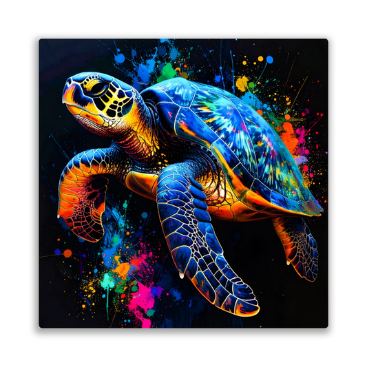 Sea Turtle 1, Luxury Fusion-Art Prints, Printed on Gloss Aluminium To Enhance Colour And Details, A Gift To Last A Lifetime...