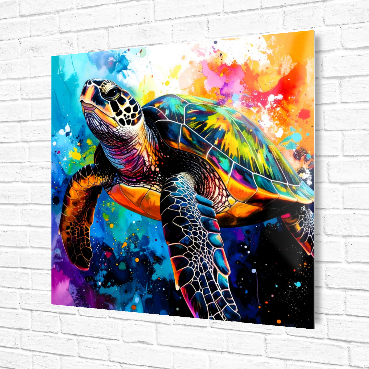 Sea Turtle 2, Luxury Fusion-Art Prints, Printed on Gloss Aluminium To Enhance Colour And Details, A Gift To Last A Lifetime...