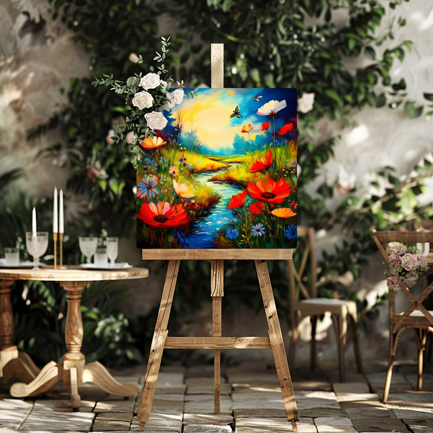 Wildflowers, Printed On Glossy Aluminium, Colourful Prints, Ready To Hang, A Gift For A Lifetime...