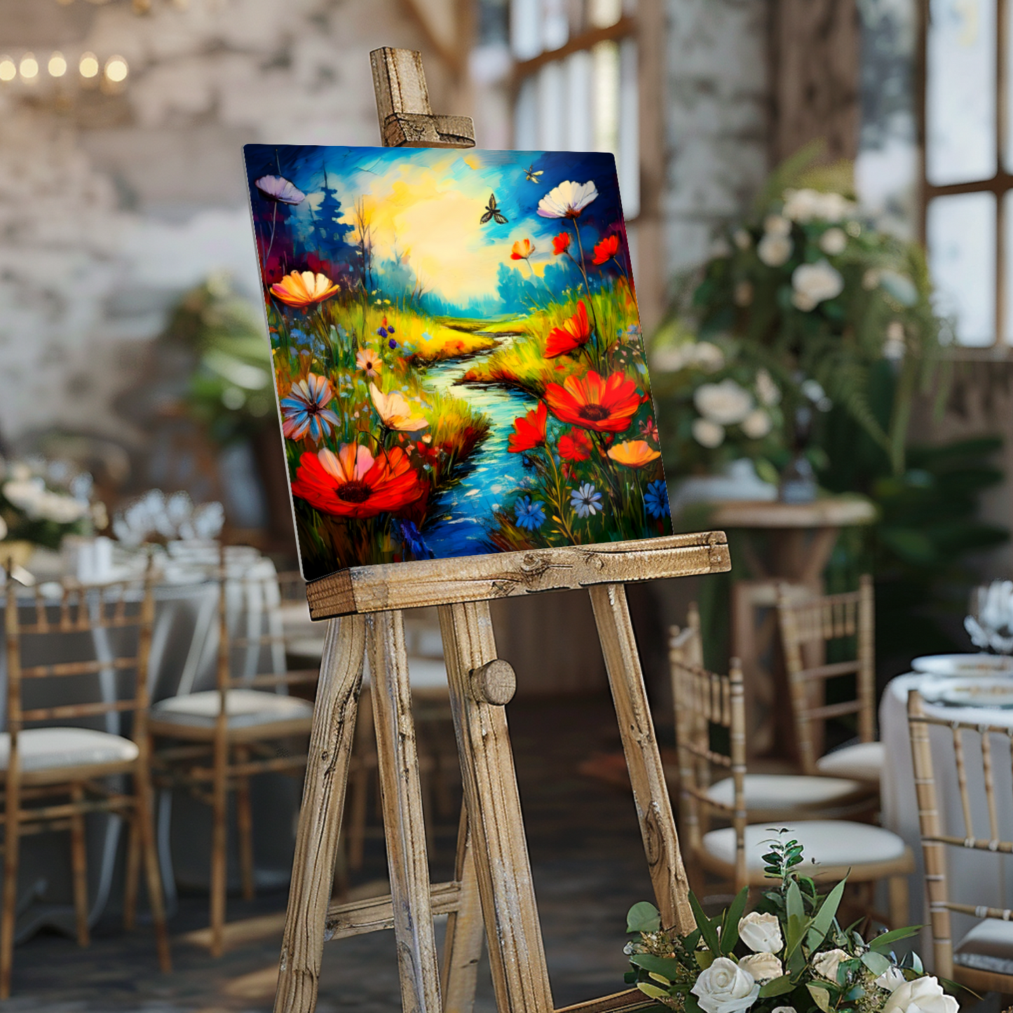 Wildflowers, Printed On Glossy Aluminium, Colourful Prints, Ready To Hang, A Gift For A Lifetime...