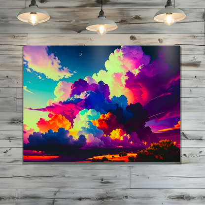 Amazing Clouds AC3,  Printed on Gloss Aluminium To Enhance Colour And Details, Unique Print, An Enduring Gift...