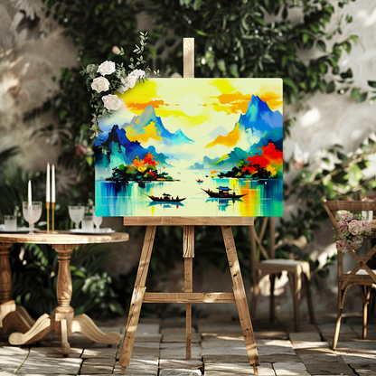 Oriental Print OP1, Printed on Gloss Aluminium To Enhance Colour And Details, Unique Print, An Enduring Gift...