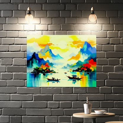 Oriental Print OP1, Printed on Gloss Aluminium To Enhance Colour And Details, Unique Print, An Enduring Gift...