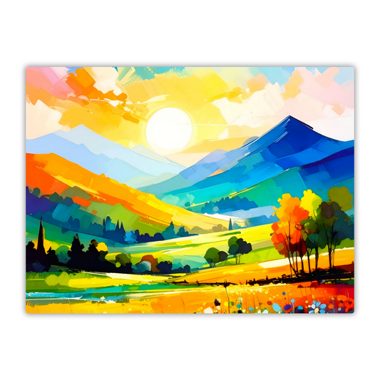 Oriental Watercolour, OW2, Printed on Gloss Aluminium To Enhance Colour And Details, Unique Images, A Gift To Last A Lifetime...