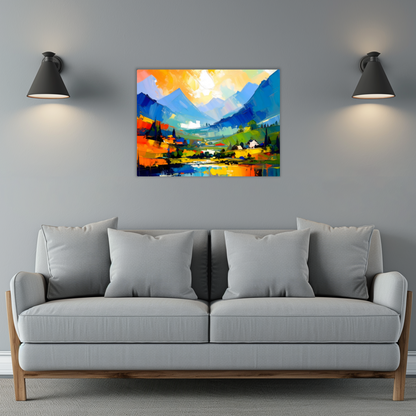 Oriental Print OP3, Printed on Gloss Aluminium To Enhance Colour And Details, Unique Print, An Enduring Gift...